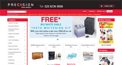 Desktop Screenshot of precisiondental.co.uk