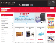 Tablet Screenshot of precisiondental.co.uk